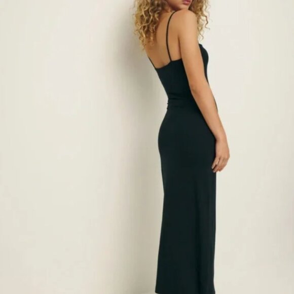 Reformation Elise Knit Dress - Black - Picture 4 of 6